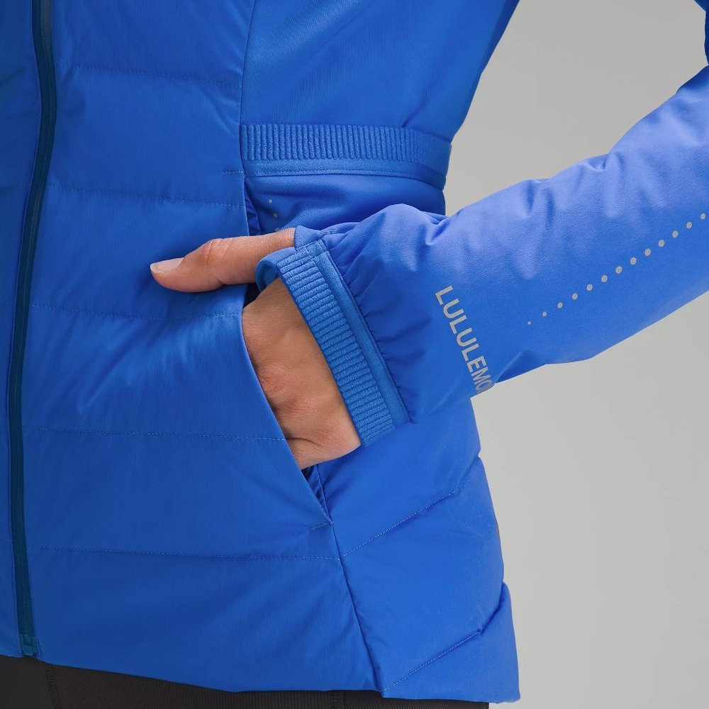 Lululemon Womens Blue Down For It All Jacket Running 700 Fill 4 6 8 10 12 14 NEW - Picture 5 of 12